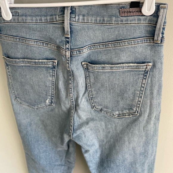 Citizens of Humanity Rocket Crop Mid-Rise Skinny Jeans - Light Wash - Size 27 - Picture 11 of 15